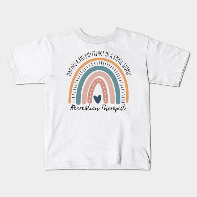 Recreation Therapist Kids T-Shirt by IndigoPine